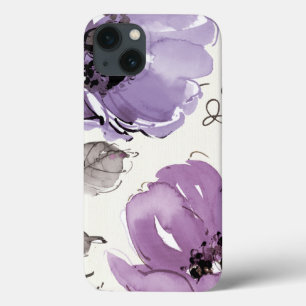 Purple Flowers iPhone 13 Case