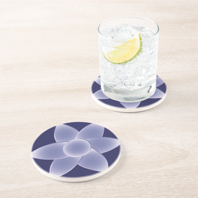 Purple flowers coaster (Side)