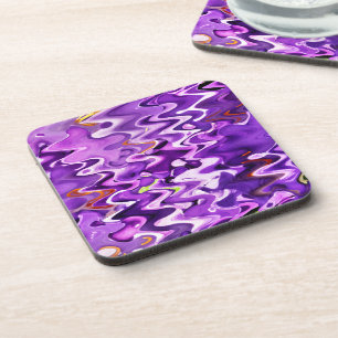 PURPLE FLOWERS COASTER