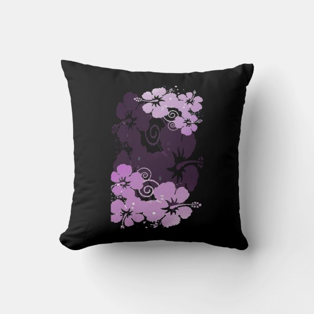 Purple Flowers Cushion (Front)