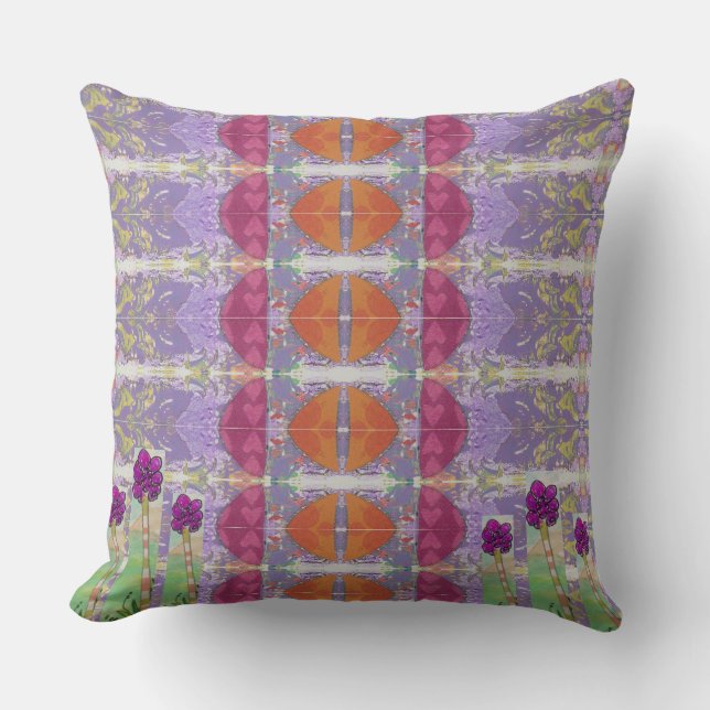 Purple Flowers Cushion (Front)
