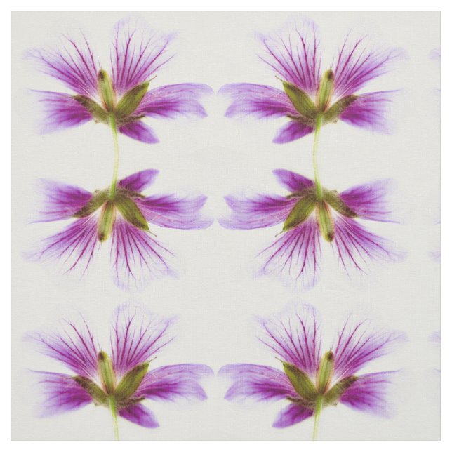 Purple Flowers Fabric (Swatch)