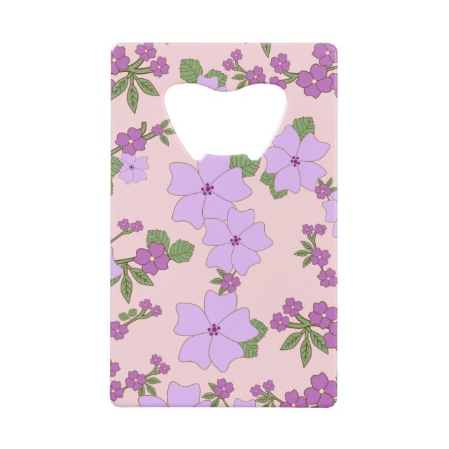Purple Flowers, Floral Pattern, Pattern Of Flowers (Front)