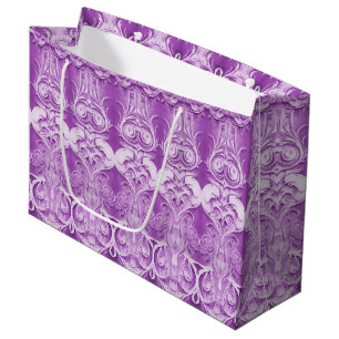 Purple Flowers Flourish Gift Bag