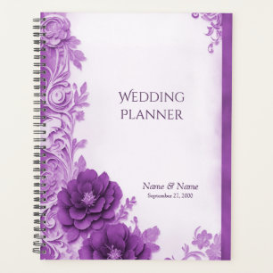 Purple Flowers Flourish Planner
