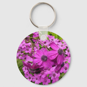 Purple Flowers from San Francisco Key Ring