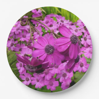 Purple Flowers from San Francisco Paper Plate