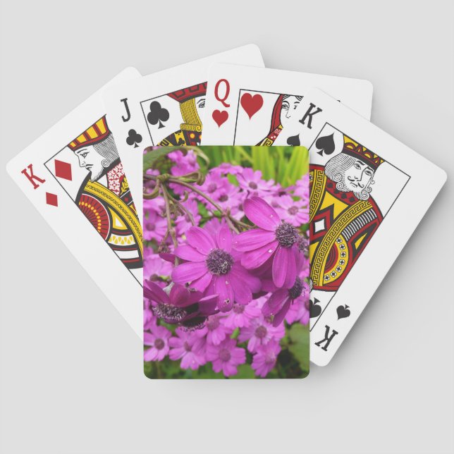 Purple Flowers from San Francisco Playing Cards (Back)