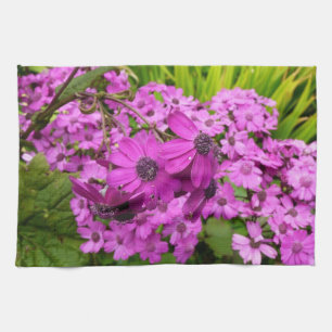 Purple Flowers from San Francisco Tea Towel