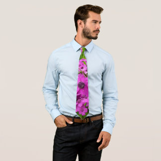 Purple Flowers from San Francisco Tie