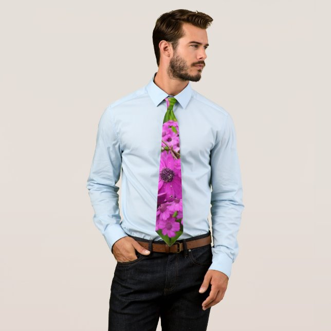 Purple Flowers from San Francisco Tie (In Situ)