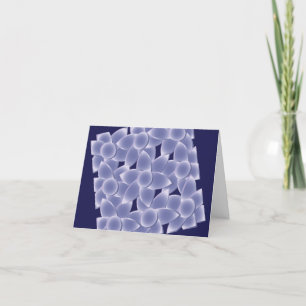 Purple flowers holiday card