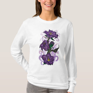 Purple flowers hoodie T-Shirt