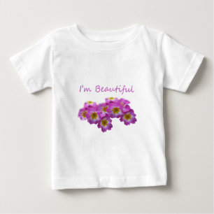 Purple flowers, I'm beautiful Baby T-Shirt