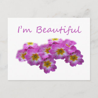 Purple flowers, I'm beautiful Postcard