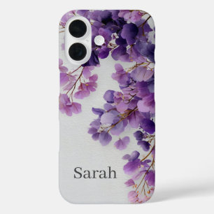 Purple Flowers iPhone Case