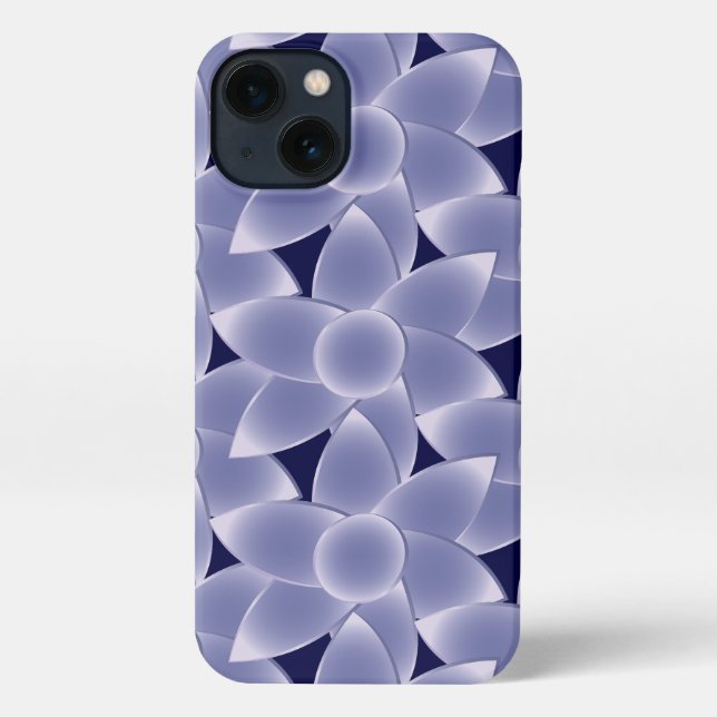 Purple flowers iPhone case (Back)