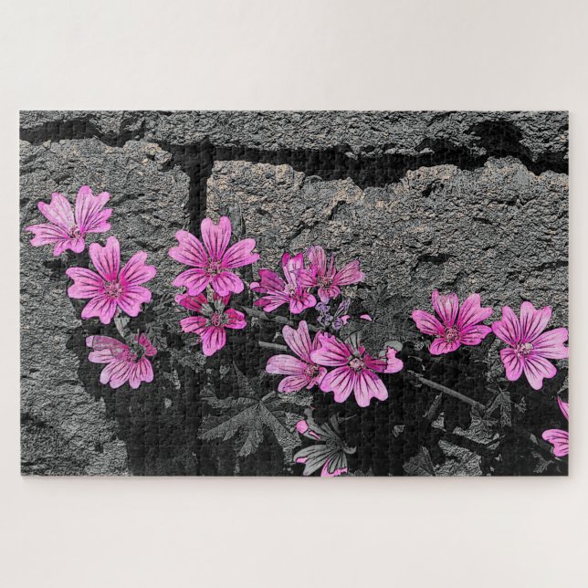 Purple flowers jigsaw puzzle (Horizontal)