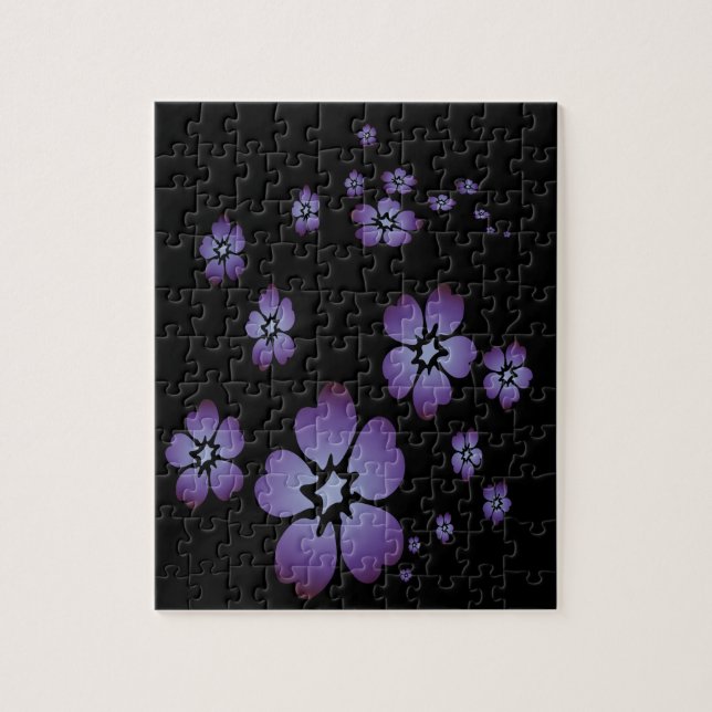 Purple Flowers Jigsaw Puzzle (Vertical)