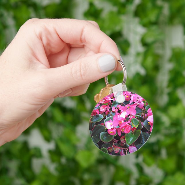Purple flowers key ring (Hand)