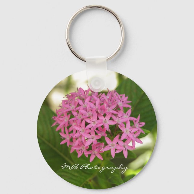 Purple Flowers Keychain (Front)
