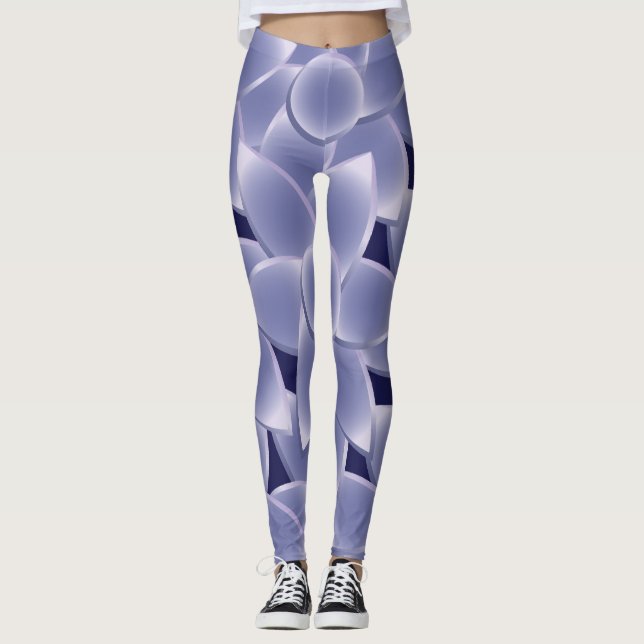 Purple flowers leggings (Front)