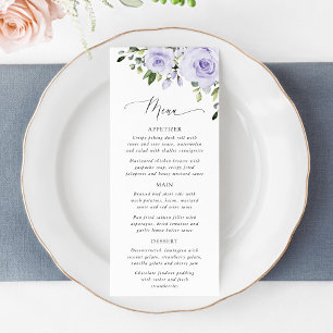Purple Flowers, Lilac Flowers, Bridal Shower Menu