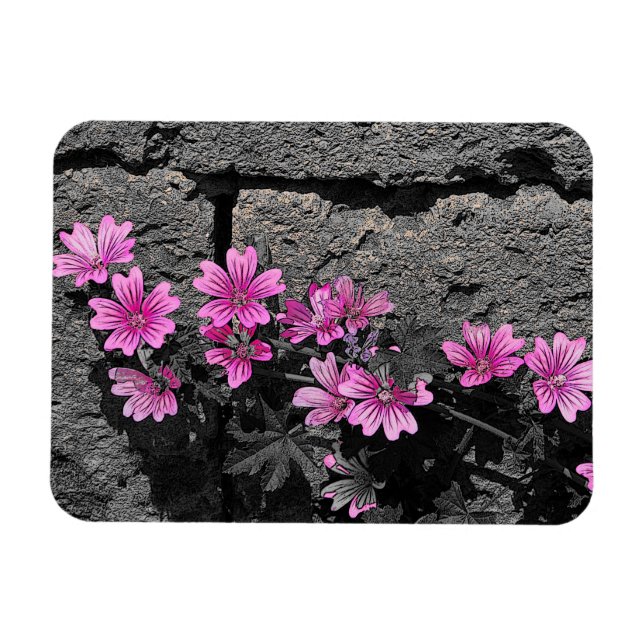 Purple flowers magnet (Horizontal)