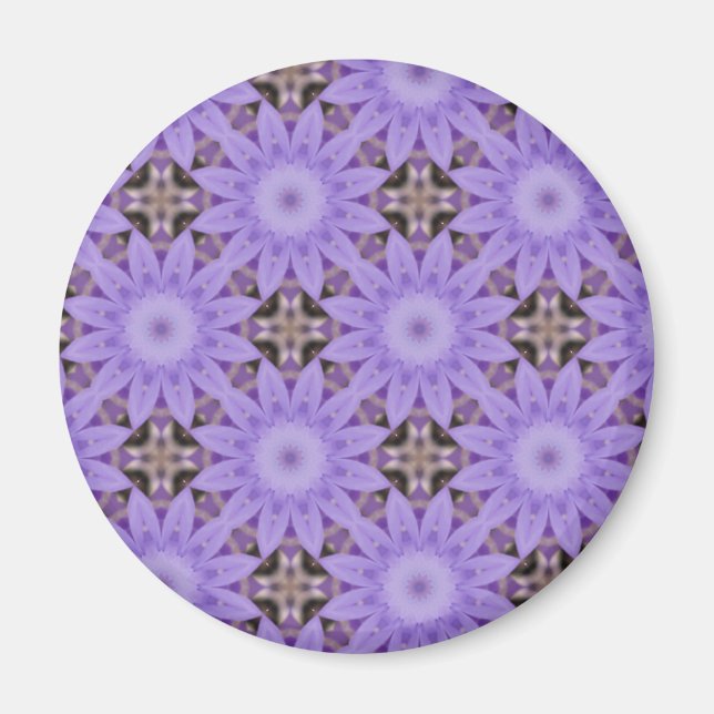 Purple Flowers Magnet (Front)