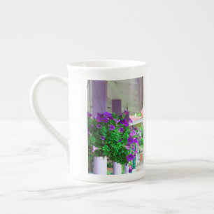 Purple Flowers - Martha's Vineyard Bone China Mug