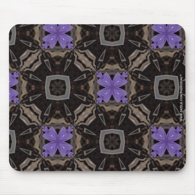 Purple Flowers Mouse Pad (Front)