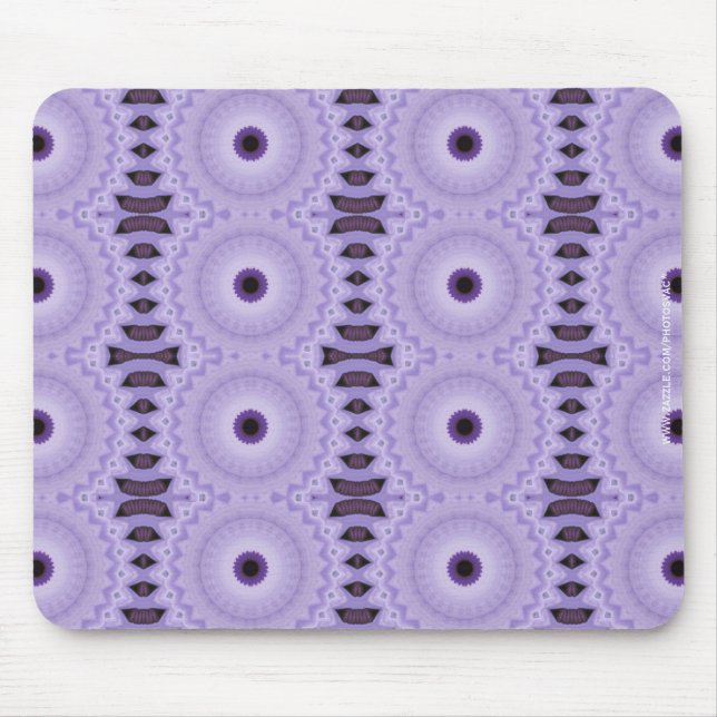 Purple Flowers Mouse Pad (Front)