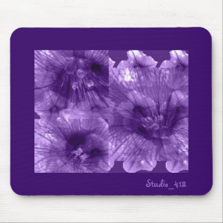 Purple Flowers Mouse Pad