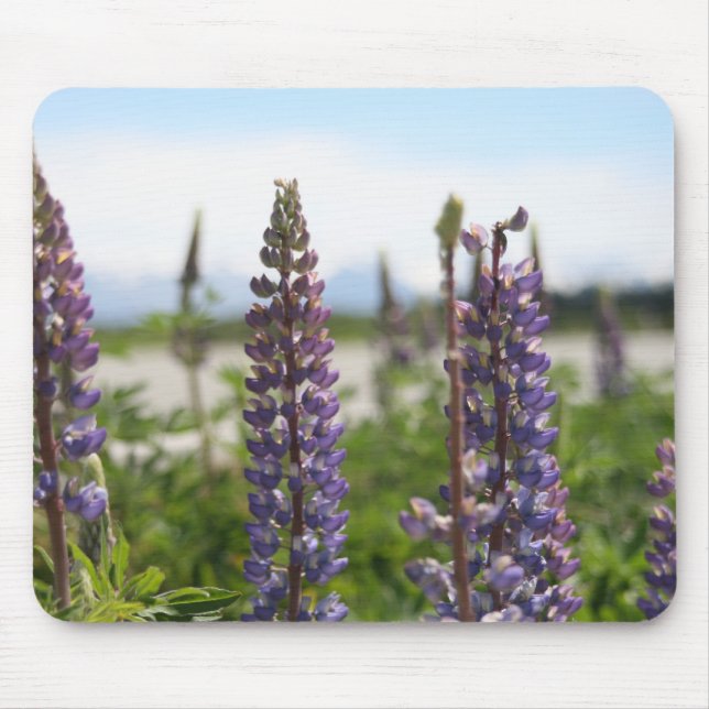 purple flowers mouse pad (Front)
