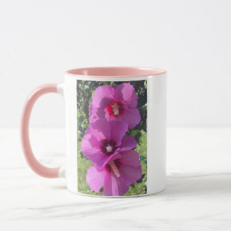 Purple flowers mug