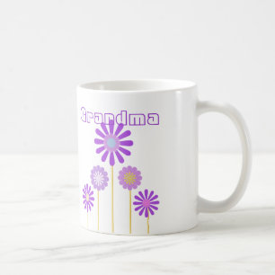 Purple flowers mug for Grandma.