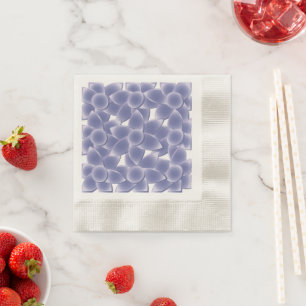 Purple flowers napkin