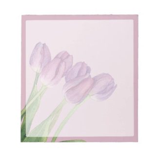 Purple Flowers Notepad