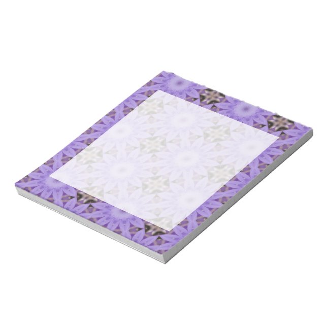 Purple Flowers Notepad (Rotated)