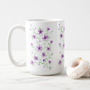 Purple Flowers on the Vine Coffee Mug