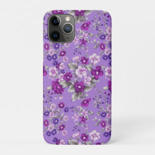 Purple flowers pattern  Case-Mate iPhone case