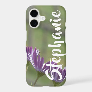 Purple Flowers Personalised iPhone XR, XS, XS Max