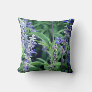 Purple Flowers Plants Photography  Cushion