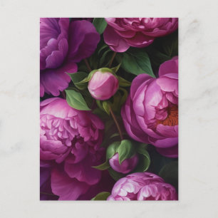 Purple Flowers Postcard