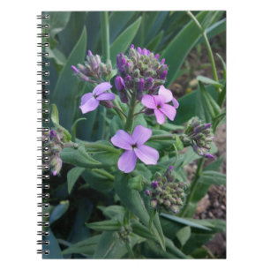Purple Flowers Spiral Notebook