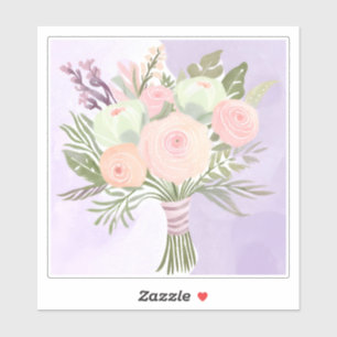Purple Flowers Sticker