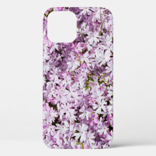Purple flowers summer blossom freshness background iPhone 12 case