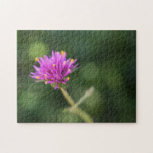 Purple Flowers Summer Nature Photography Floral Jigsaw Puzzle