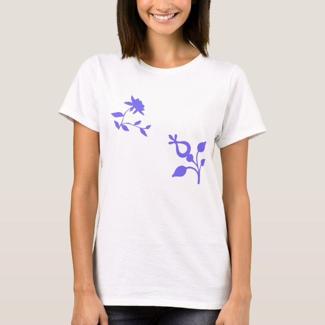 purple flowers T-Shirt (Front)