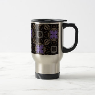 Purple Flowers Travel Mug